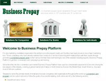 Tablet Screenshot of businessprepay.com